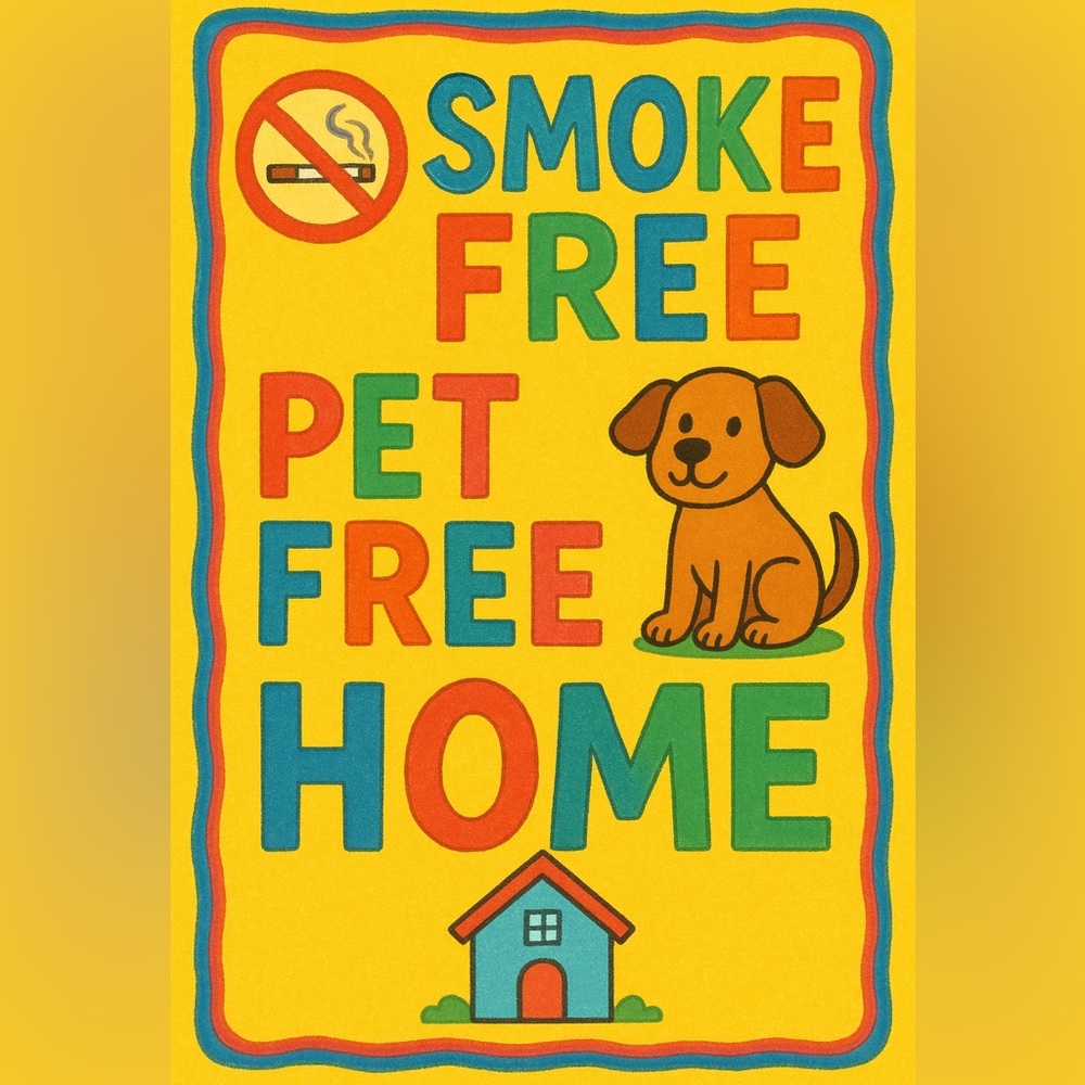 Smoke-Free Pet-Free Home